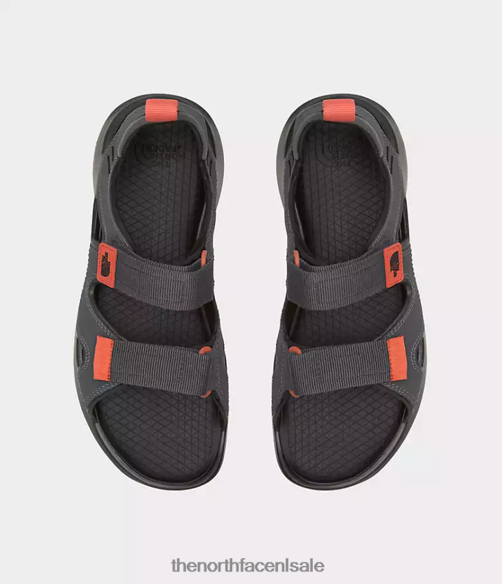 Heren egelsandalen iii The North Face P464ZN553 schoenen asfaltgrijs/retro oranje