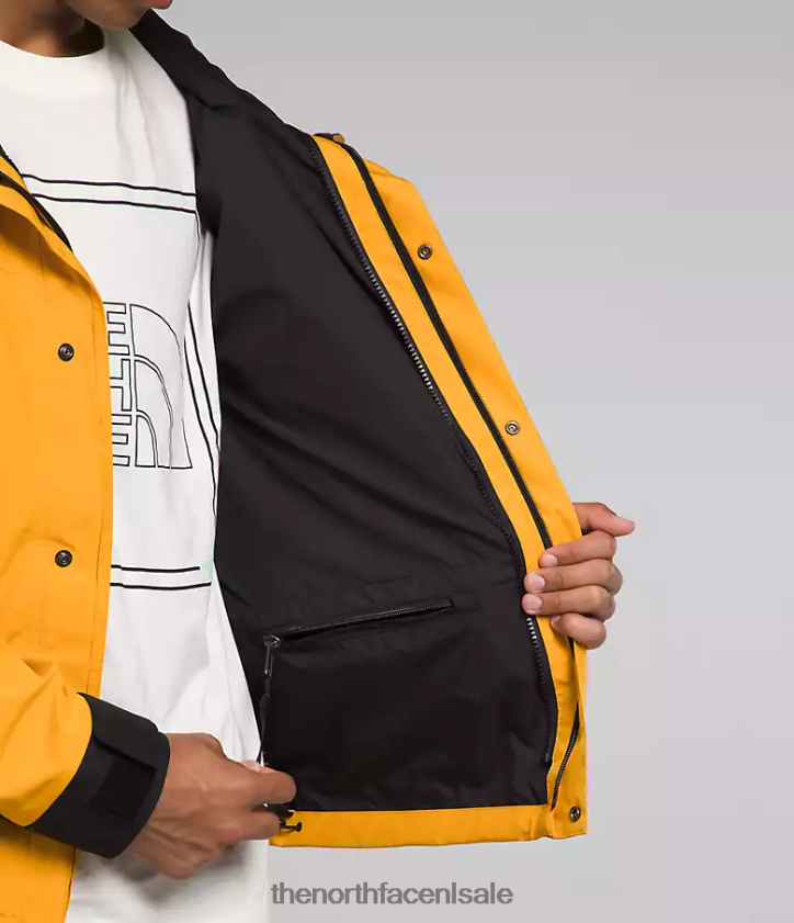 Heren gtx bergjas The North Face P464ZN544 kleding top goud/tnf zwart