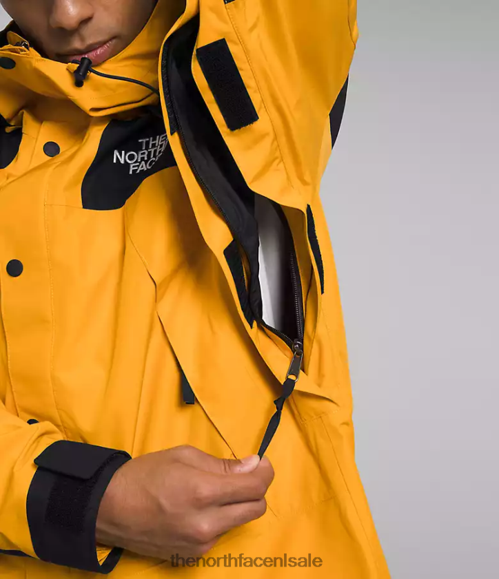 Heren gtx bergjas The North Face P464ZN544 kleding top goud/tnf zwart