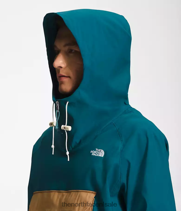 Heren klasse v trui The North Face P464ZN594 kleding blauw koraal/utiliteitsbruin