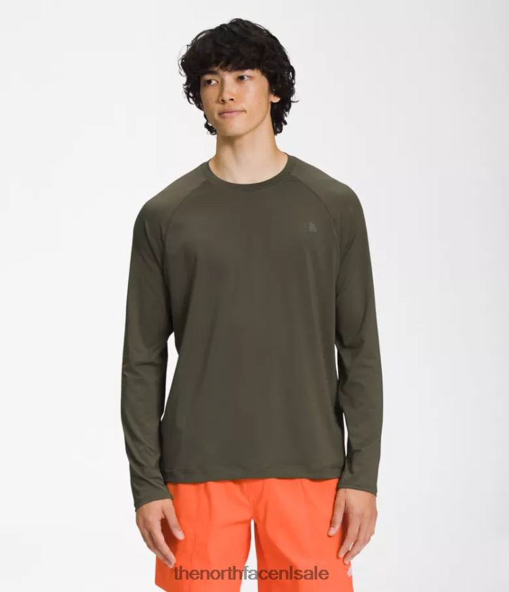 Heren klasse v watertop The North Face P464ZN212 kleding nieuw taupegroen