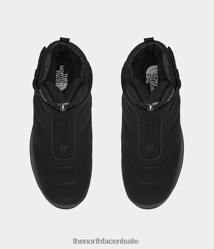 Heren nuptse ii waterdichte laarzen met riempje The North Face P464ZN932 schoenen tnf zwart/asfaltgrijs