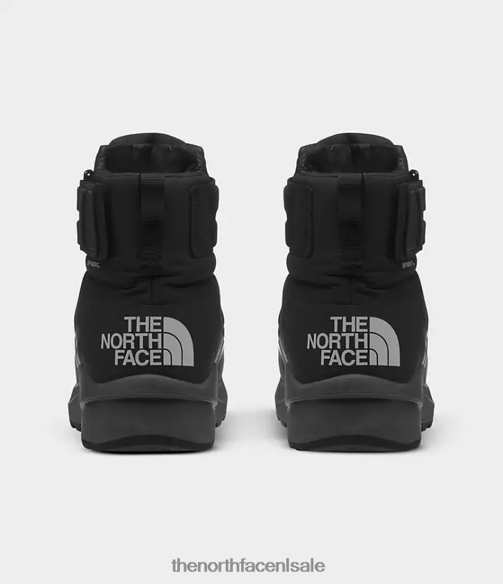 Heren nuptse ii waterdichte laarzen met riempje The North Face P464ZN932 schoenen tnf zwart/asfaltgrijs