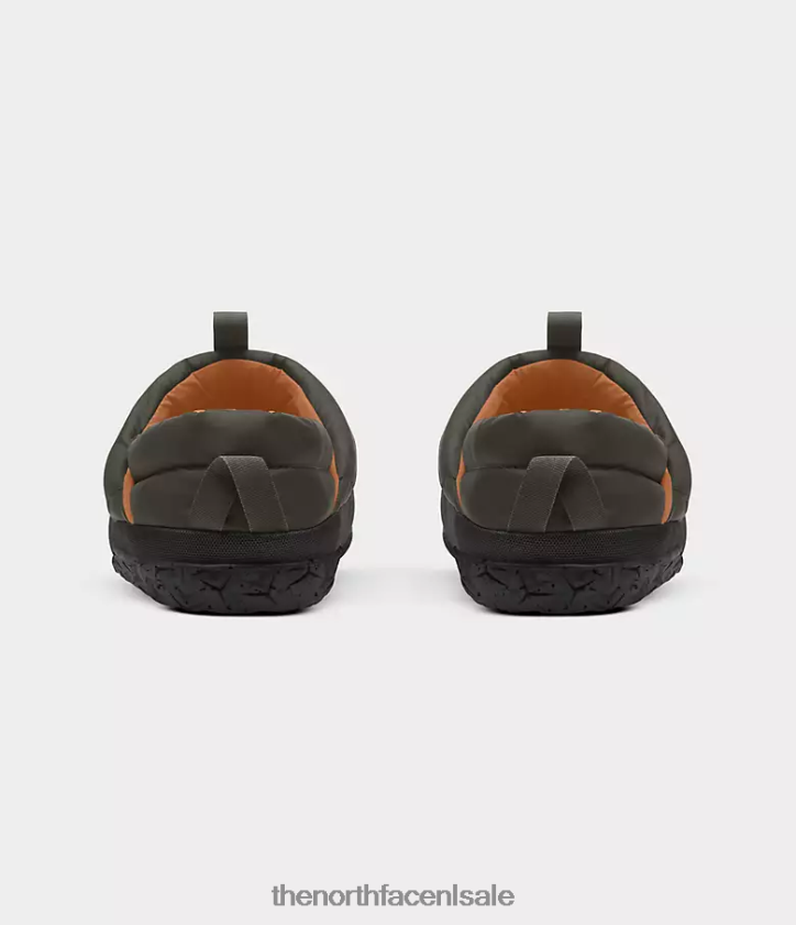 Heren nuptse muilezels The North Face P464ZN556 schoenen nieuw taupegroen/tnf zwart