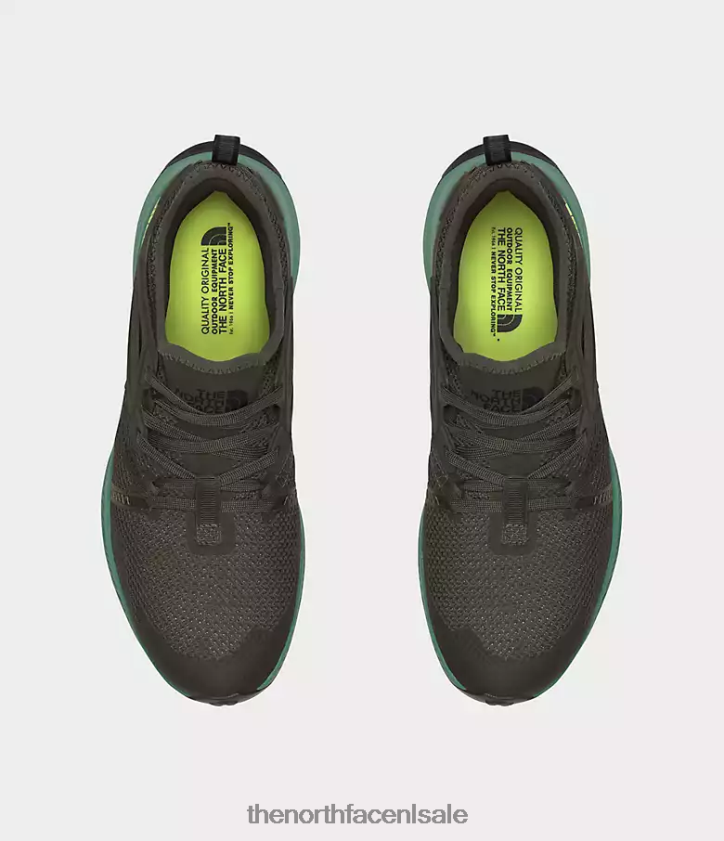 Heren ossenoog schoenen The North Face P464ZN1079 schoenen nieuw taupegroen/diep grasgroen