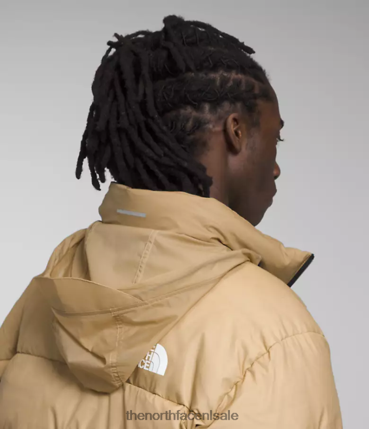 Heren rmst nuptse jas The North Face P464ZN10 kleding kaki steen