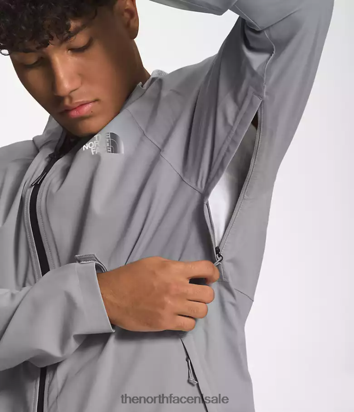 Heren stretchjack van valle vista The North Face P464ZN871 kleding grijs samenvoegen