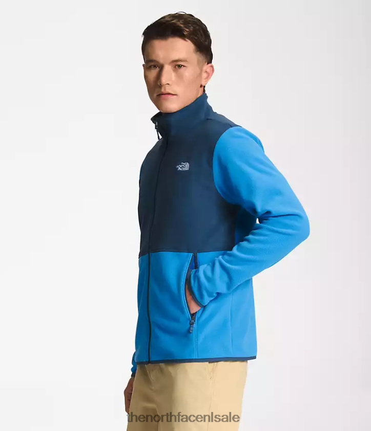 Heren tka gletsjerjack met volledige ritssluiting The North Face P464ZN413 kleding schaduwblauw/super sonisch blauw