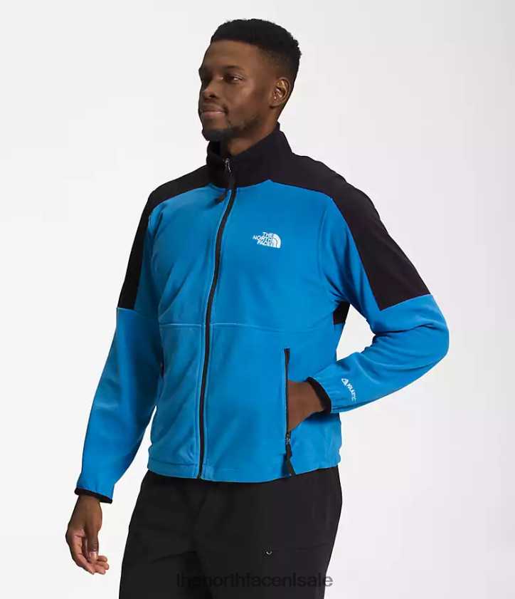 Heren tnf polartec 100 volledige ritssluiting The North Face P464ZN484 kleding super sonisch blauw/tnf zwart