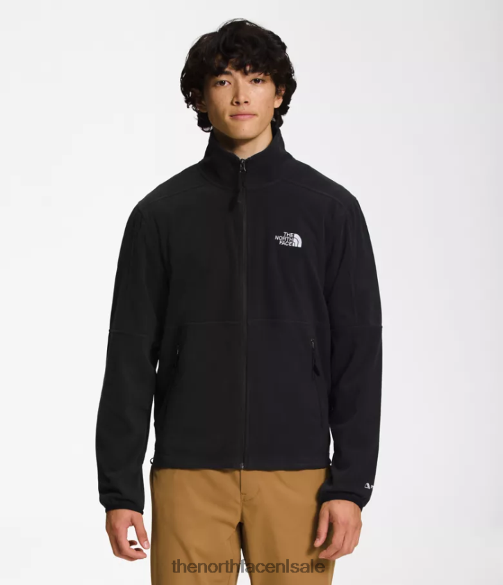 Heren tnf polartec 100 volledige ritssluiting The North Face P464ZN485 kleding tn zwart