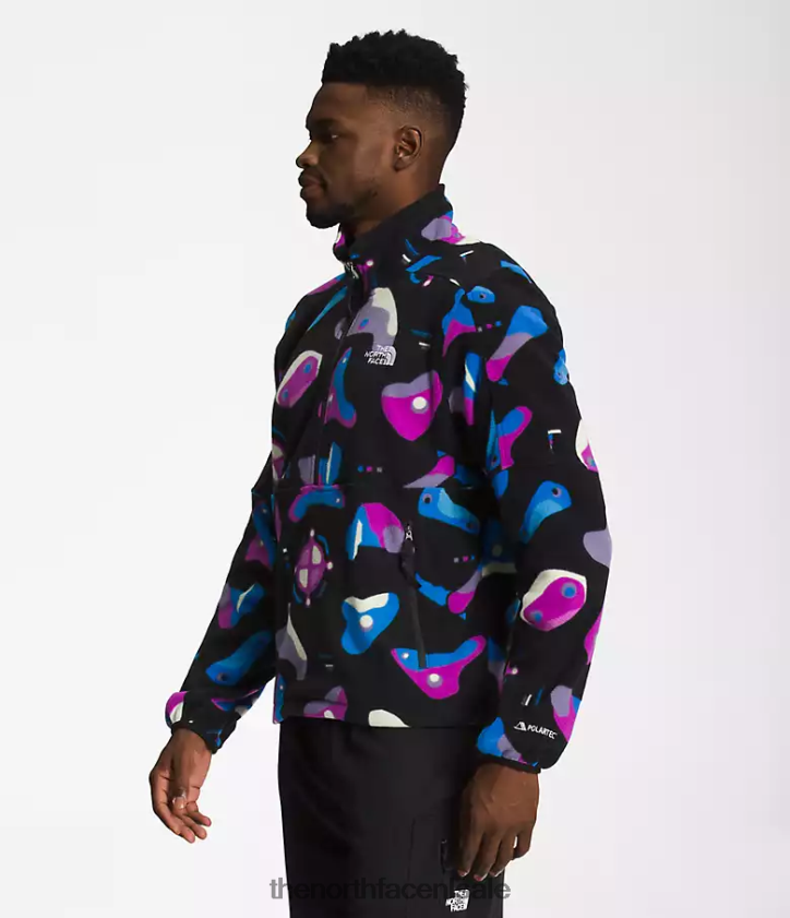 Heren tnf polartec 100-zip The North Face P464ZN302 kleding tnf zwarte infographic afdrukken