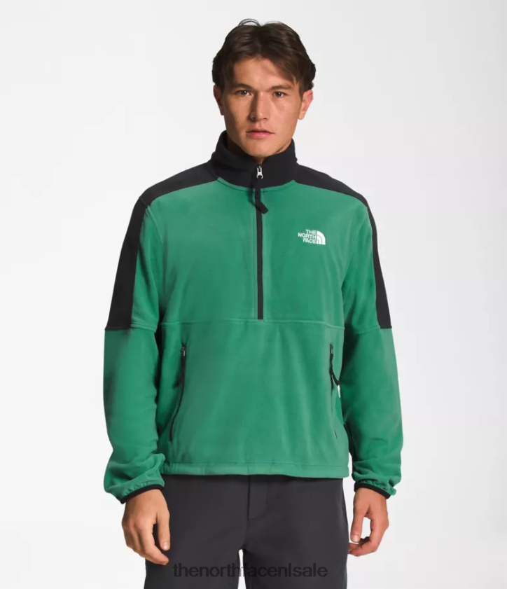 Heren tnf polartec 100-zip The North Face P464ZN305 kleding diep grasgroen