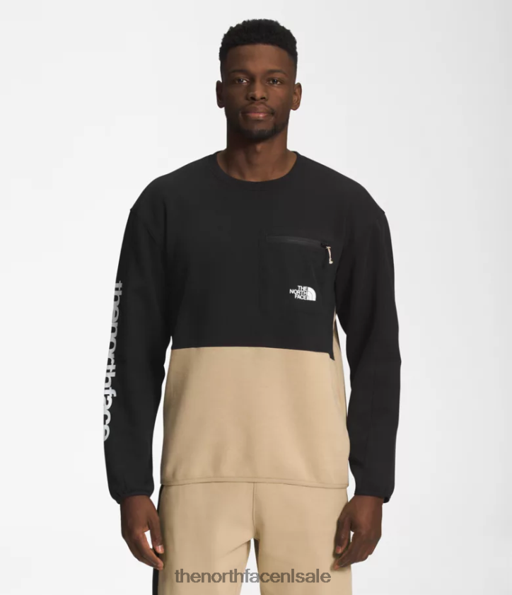 Heren tnf tech-ploeg The North Face P464ZN605 kleding kaki steen