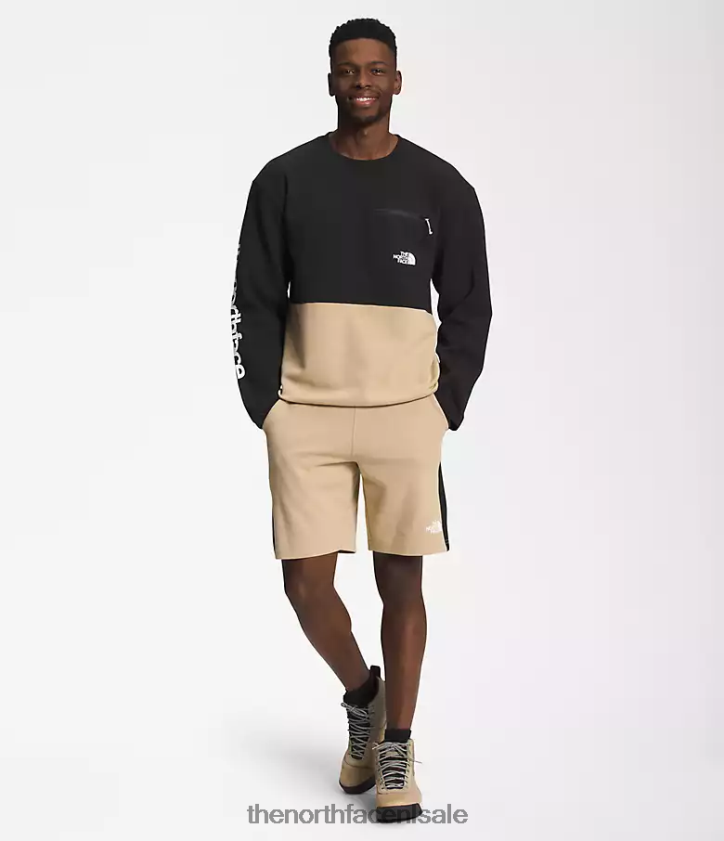 Heren tnf tech-ploeg The North Face P464ZN605 kleding kaki steen