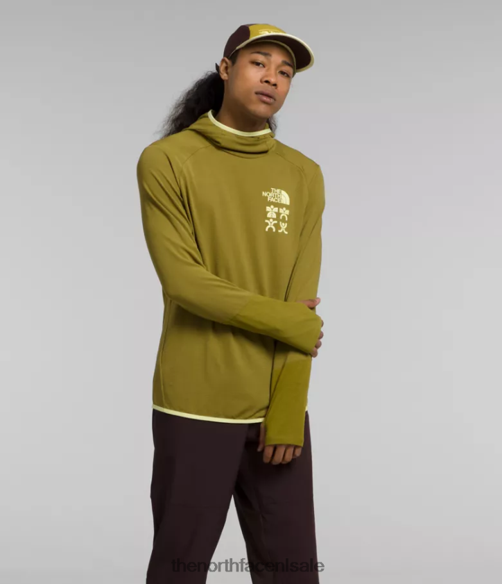 Heren trailwear cerro alto-hoodie The North Face P464ZN550 kleding zwavel mos