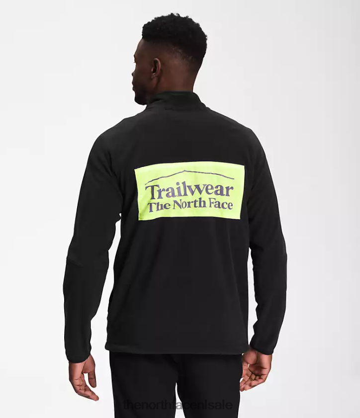 Heren trailwear fantasie ridge-zip The North Face P464ZN650 kleding tnf zwart/led geel
