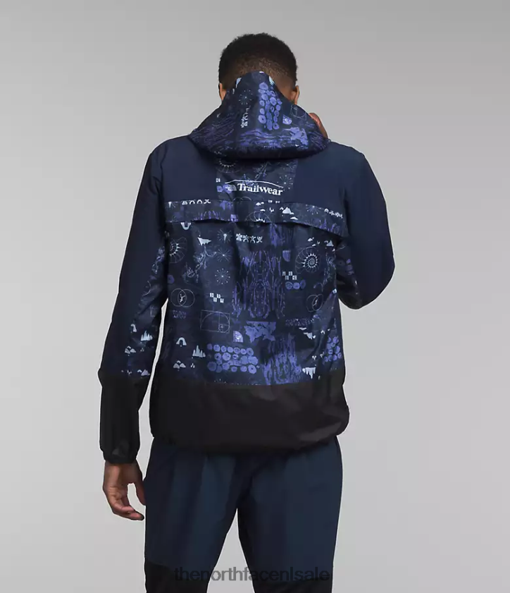 Heren trailwear windfluitjack The North Face P464ZN344 kleding top marine natuur remix print/top marine