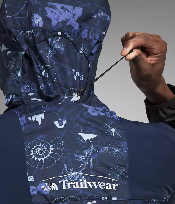 Heren trailwear windfluitjack The North Face P464ZN344 kleding top marine natuur remix print/top marine