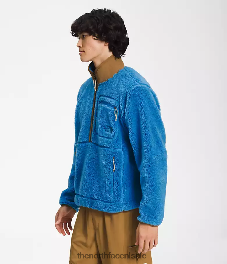 Heren trui met extreme pool The North Face P464ZN121 kleding super sonisch blauw/utiliteitsbruin