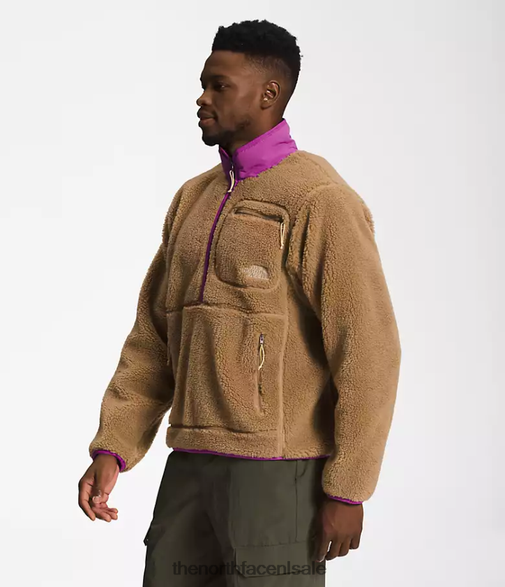 Heren trui met extreme pool The North Face P464ZN122 kleding praktische bruin/paarse cactusbloem