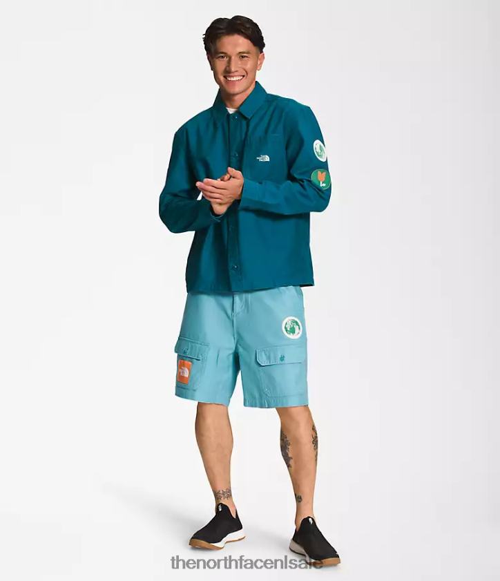 Heren vallei hutje The North Face P464ZN11 kleding blauw koraal