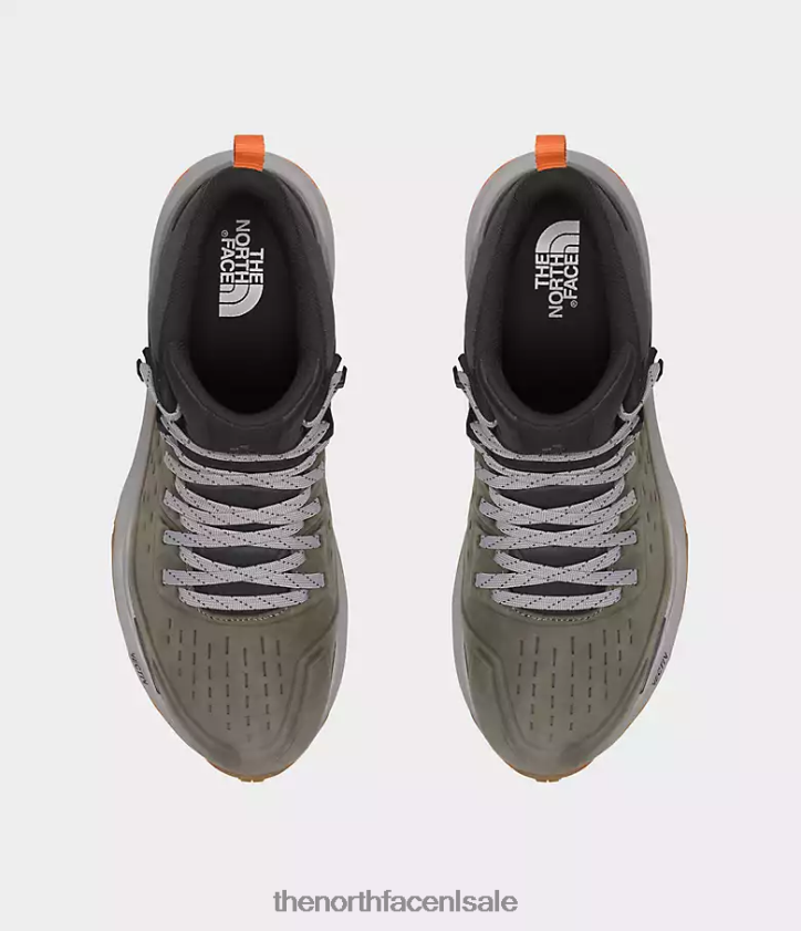 Heren vectiv exploris 2 mid futurelight leren laarzen The North Face P464ZN608 schoenen nieuw taupegroen/asfaltgrijs