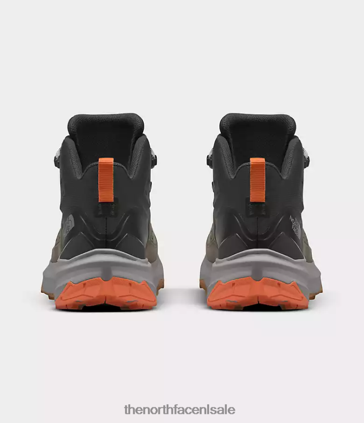 Heren vectiv exploris 2 mid futurelight leren laarzen The North Face P464ZN608 schoenen nieuw taupegroen/asfaltgrijs