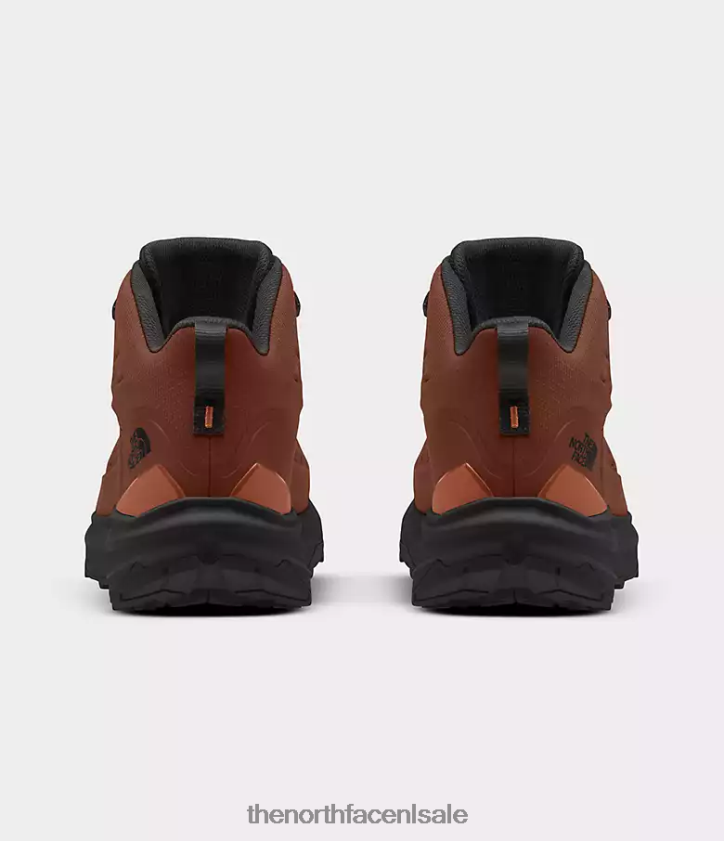 Heren vectiv exploris 2 mid futurelight leren laarzen The North Face P464ZN610 schoenen brandewijnbruin/tnf zwart