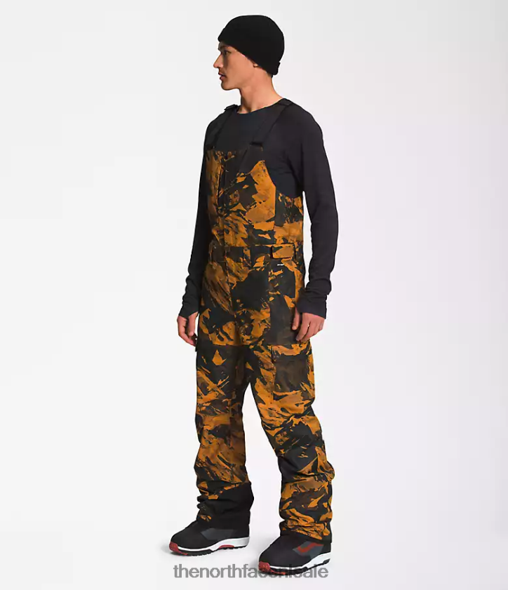 Heren vrijheid slabbetjes The North Face P464ZN656 kleding leerbruine tonale berglandschap print