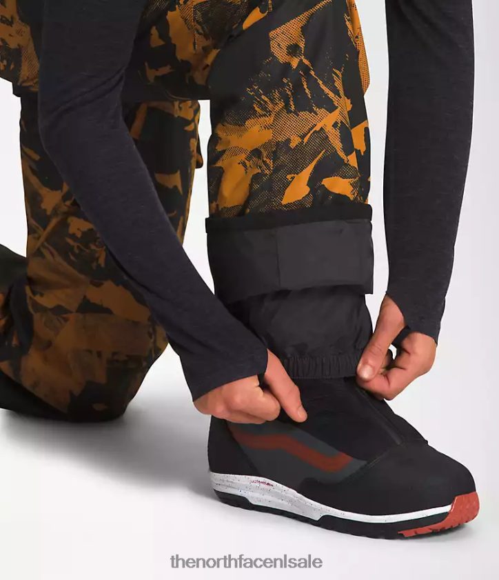 Heren vrijheid slabbetjes The North Face P464ZN656 kleding leerbruine tonale berglandschap print