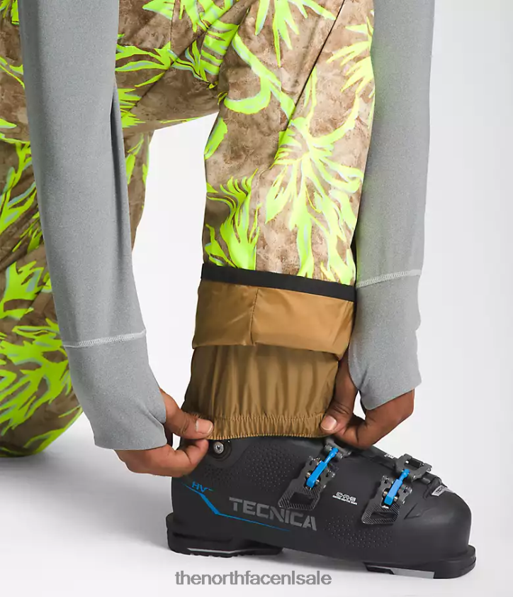 Heren vrijheid slabbetjes The North Face P464ZN657 kleding utility bruine verfkwastafdruk