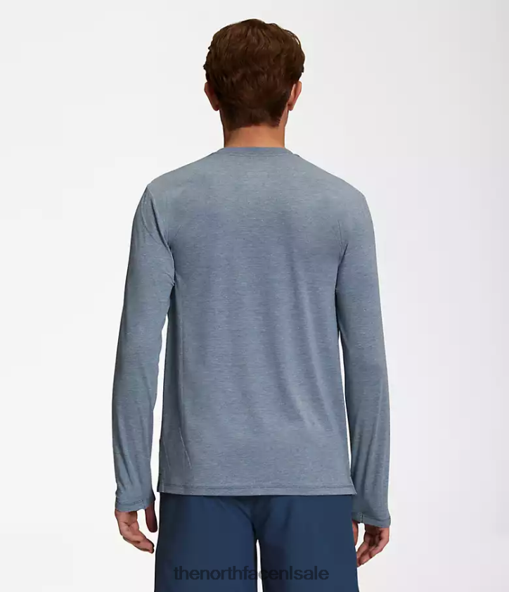 Heren wandel met lange mouwen The North Face P464ZN20 kleding schaduwblauwe heide