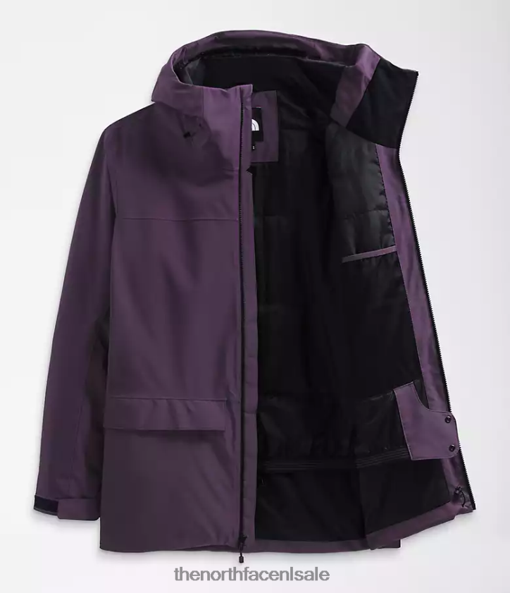 Heren ziekelijn jasje The North Face P464ZN115 kleding donker auberginepaars