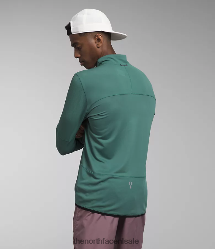 Heren zonsopgang -zip The North Face P464ZN486 kleding donkere salie