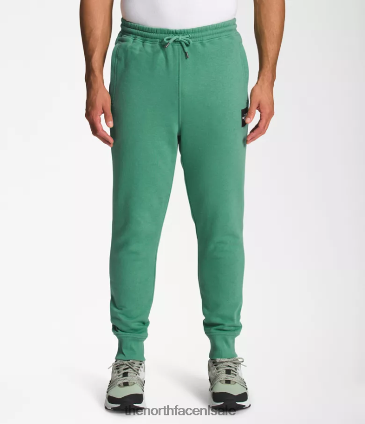 Heren box nse joggers The North Face P464ZN1041 kleding diep grasgroen/tnf zwart