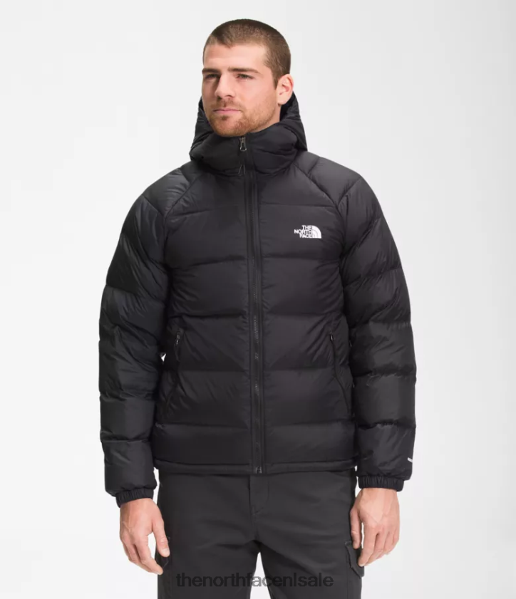 Heren hydrenaliet donshoodie The North Face P464ZN639 kleding tn zwart