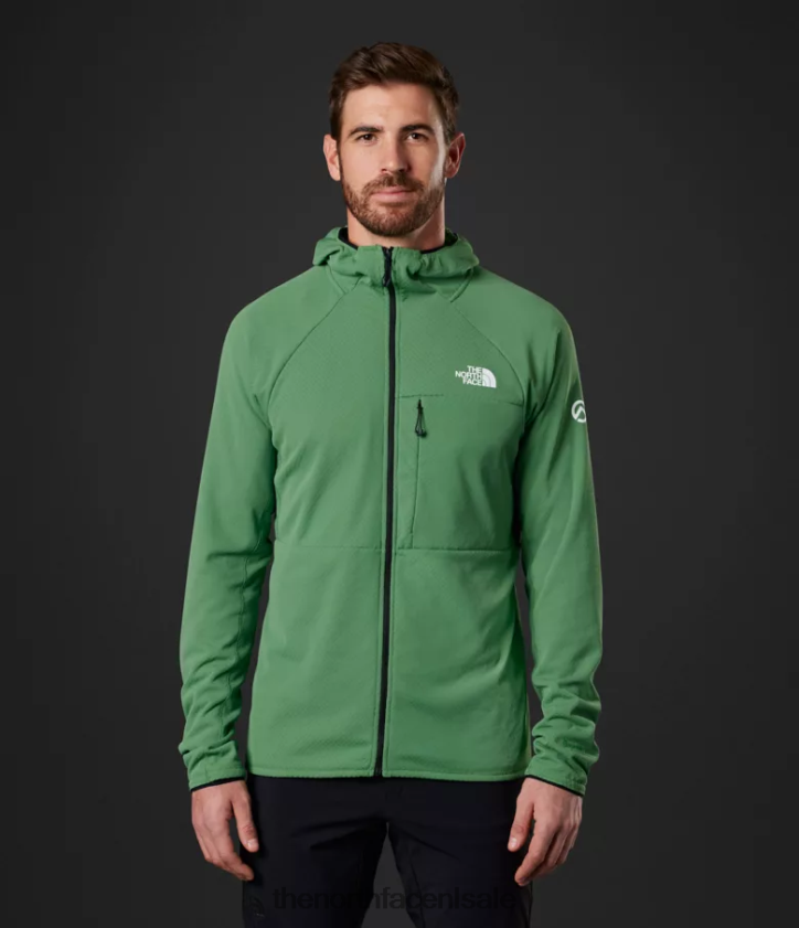 Heren Summit-serie futurefleece hoodie met volledige ritssluiting The North Face P464ZN407 kleding diep grasgroen