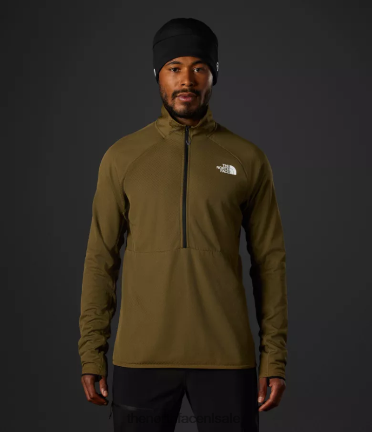 Heren Summit-serie futurefleece lt-zip The North Face P464ZN351 kleding militaire olijf