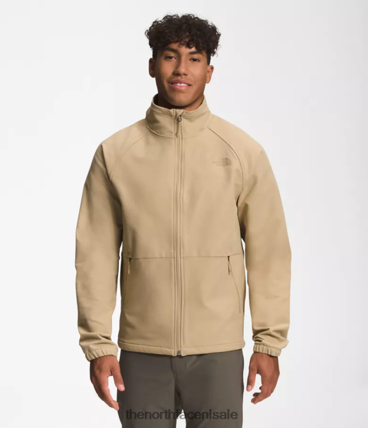 Heren Camden softshell-jack The North Face P464ZN480 kleding kaki steen donkere heide