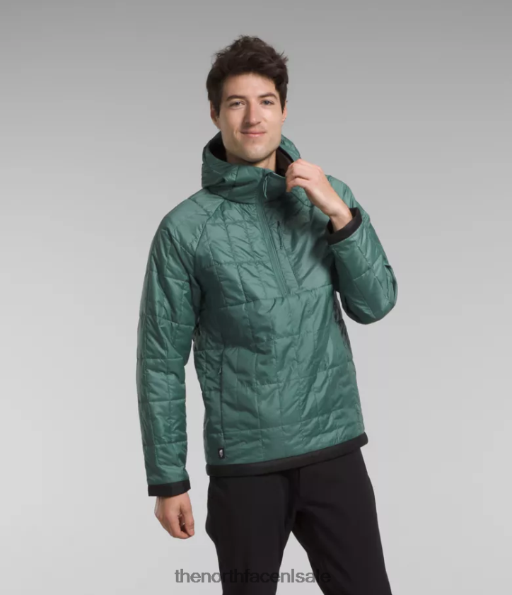 Heren circaloft-rits trui The North Face P464ZN767 kleding donker salie/tnf zwart