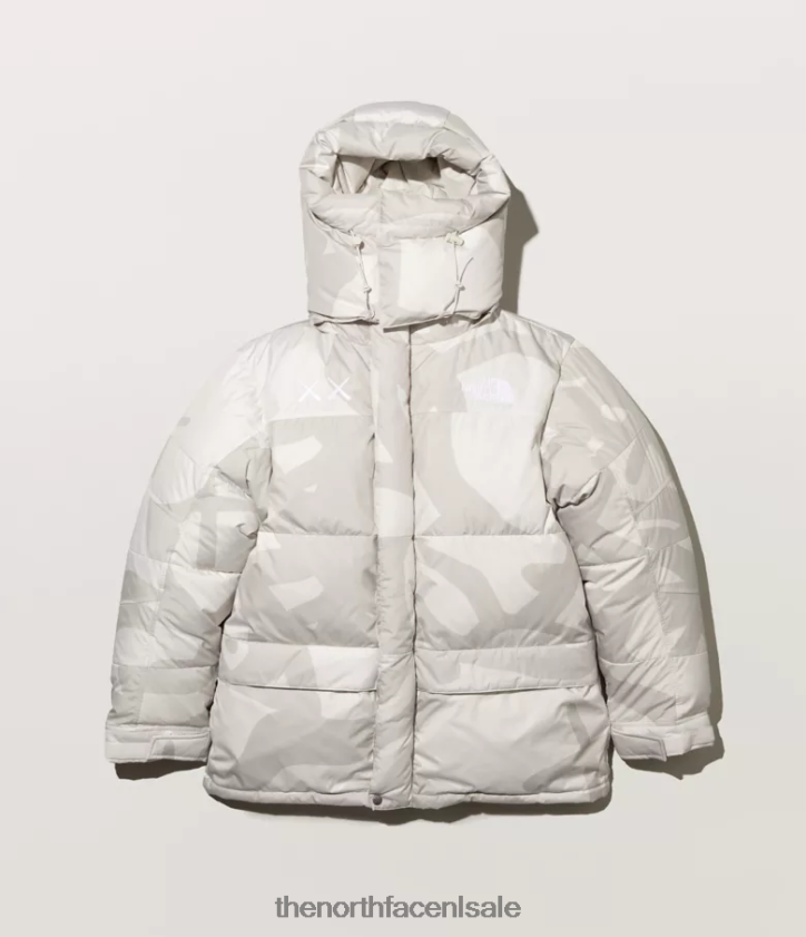 Heren Tnf x Kaws retro Himalaya parka uit 1994 The North Face P464ZN143 kleding kw maanlicht ivoor hym print