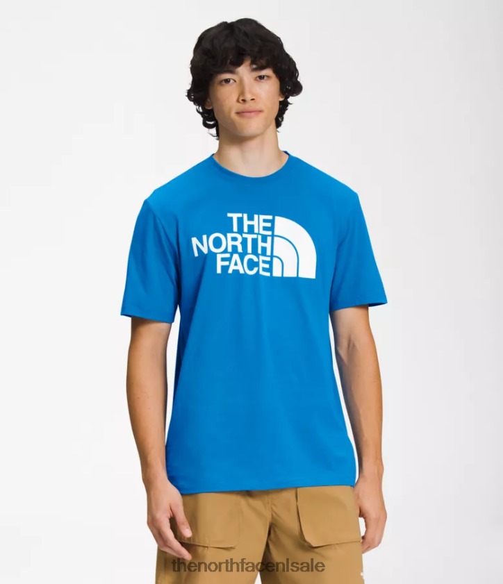 Heren T-shirt met korte mouwen en halve koepel The North Face P464ZN1302 kleding super sonisch blauw