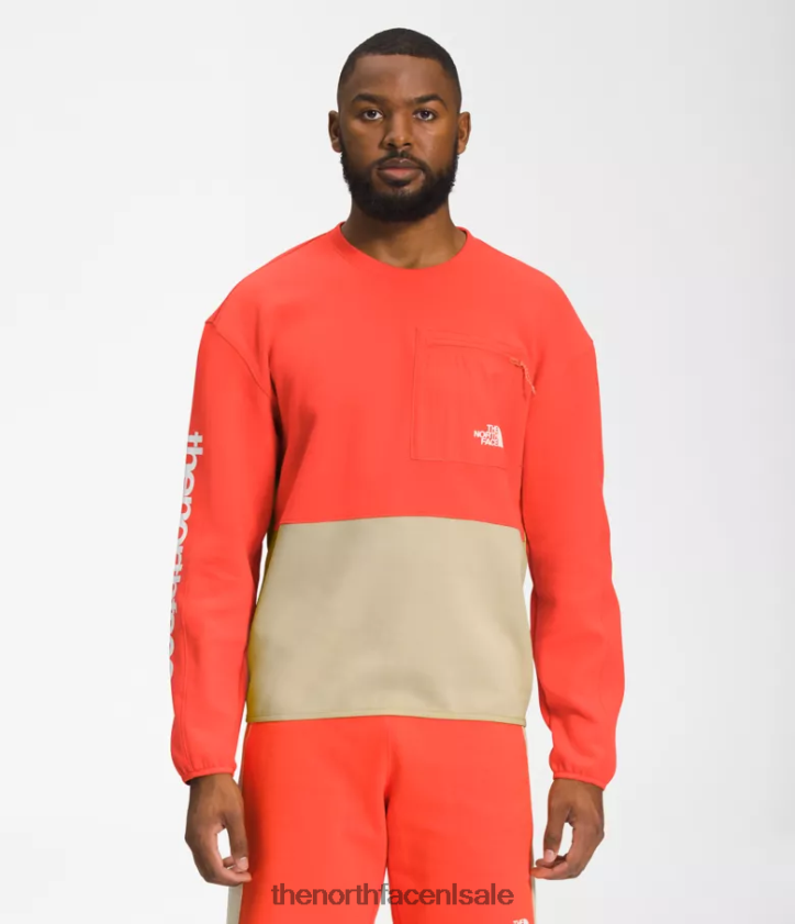 Heren tnf tech-ploeg The North Face P464ZN603 kleding grind/retro oranje