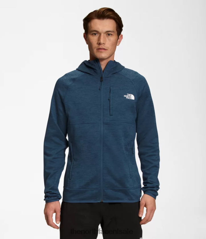 Heren Canyonlands-hoodie The North Face P464ZN923 kleding schaduwblauwe heide