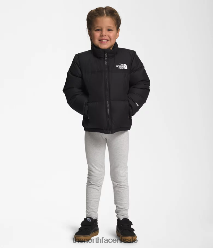 kinderen Retro nuptse jasje uit 1996 The North Face P464ZN529 kleding tn zwart