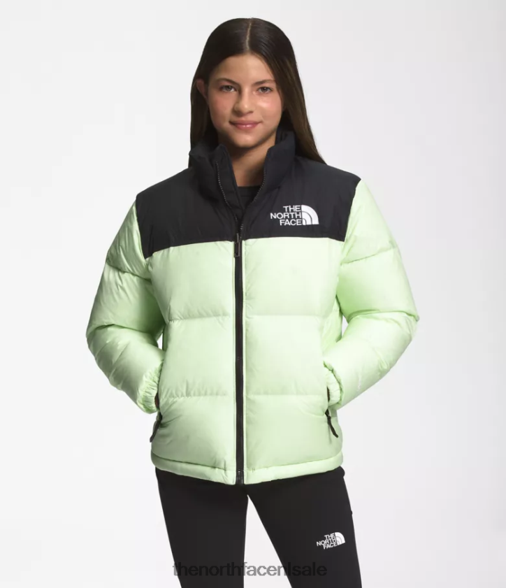 kinderen Retro nuptse jasje uit 1996 The North Face P464ZN908 kleding limoen crème