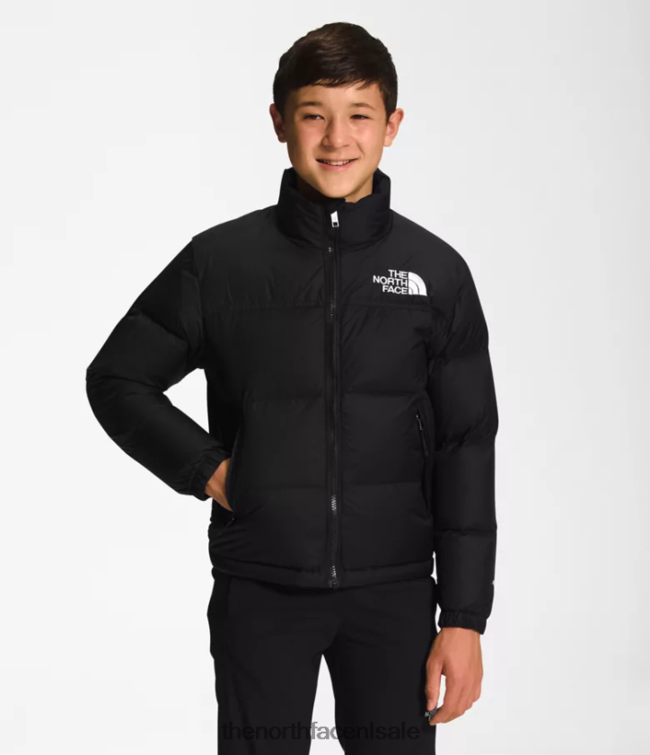 kinderen Retro nuptse jasje uit 1996 The North Face P464ZN911 kleding tn zwart