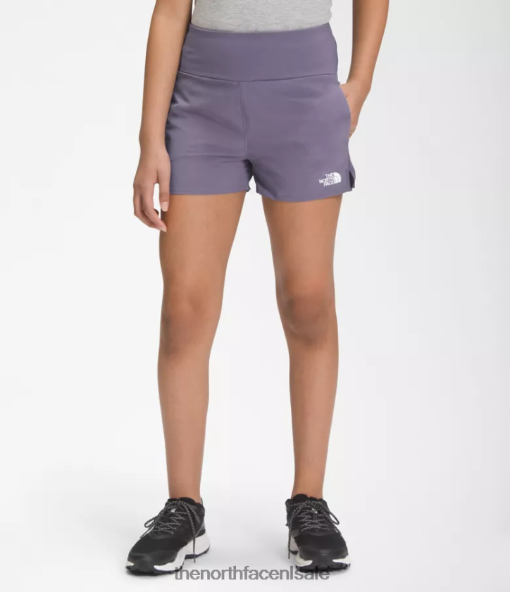 kinderen op de trailshort The North Face P464ZN69 kleding maan leisteen