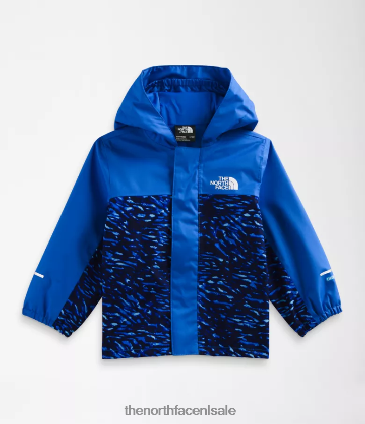 Baby Antora regenjas The North Face P464ZN587 kleding tnf blauwe vogel camouflageprint