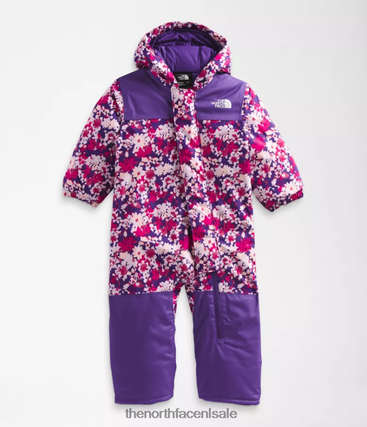Baby vrijheid sneeuwpak The North Face P464ZN277 kleding piek paarse vallei bloemenprint